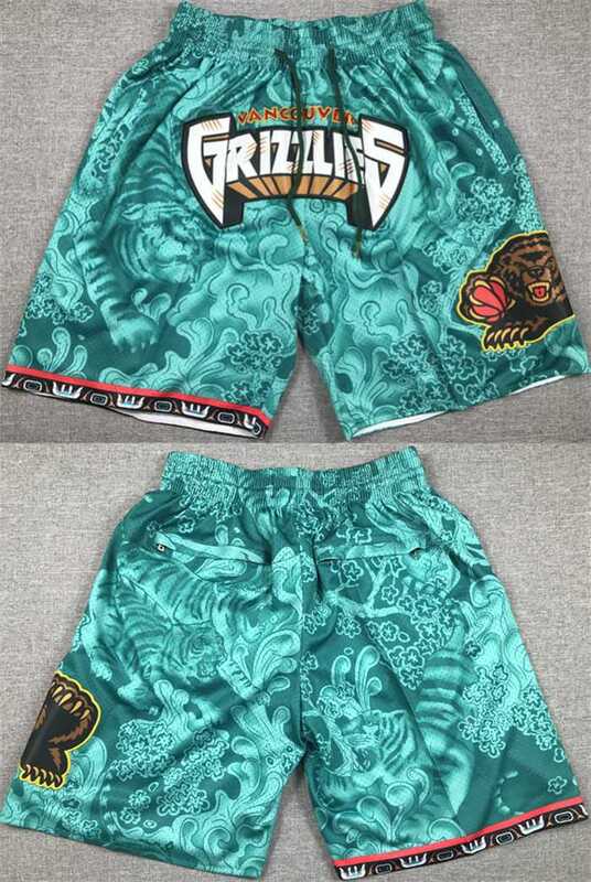 Mens Memphis Grizzlies Aqua Shorts (Run Small)